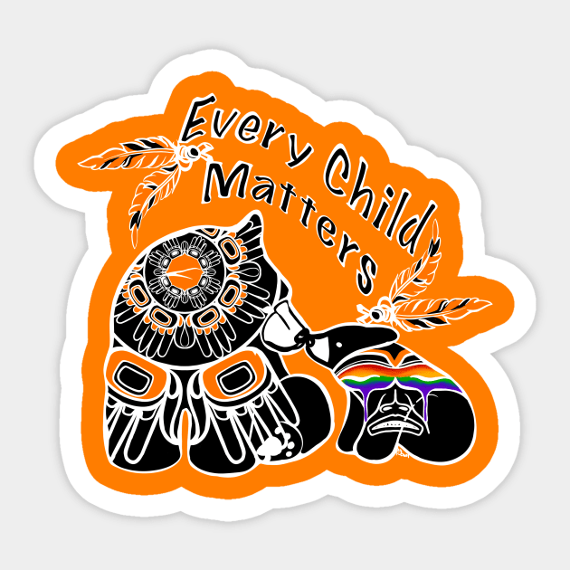 Every Child Matters- Orange Shirt day Sticker by Tori Jo